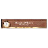 Classy Executive Gift Leather Look Desk Name Plate デスクネームプレート (正面)