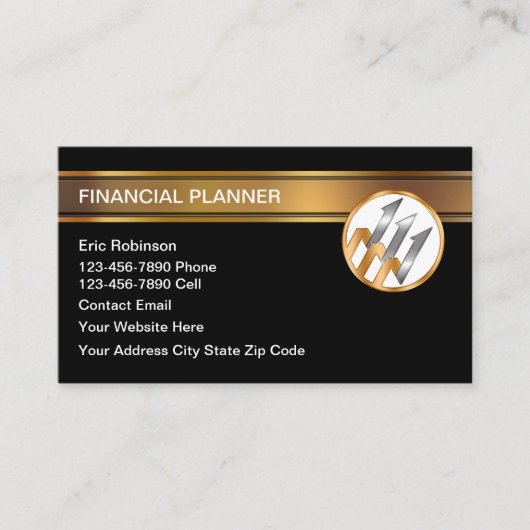Classy Financial Planner Professional  名刺 (正面)