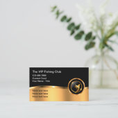 Classy Fishing And Boat Captain Business Card 名刺 (スタンド正面)