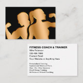 Classy Fitness Coach And Trainer Upscale 名刺 (正面/裏面)