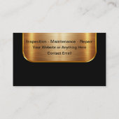 Classy Fleet And Commercial Equipment Maintenance 名刺 (裏面)