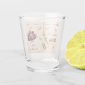 Classy Floral 70th Birthday & Gold Foil Balloon    ショットグラス (裏面)