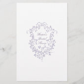 Classy French Lavender 'Would She Rather' Game  (裏面)