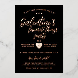 Classy Galentine's Favorite Things Party  箔招待状