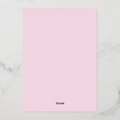 Classy Galentine's Favorite Things Party 箔招待状 (裏面)