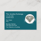 Classy Glitzy Jewelry Store Bling Business Cards 名刺 (正面)