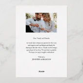 Classy Gold Foil Scriptのオーバーレイ感謝していド 箔シーズンカード (裏面)