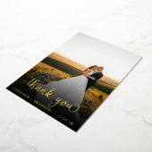 Classy Gold Foil Scriptのオーバーレイ感謝していド 箔シーズンカード (回転した状態)