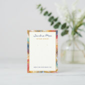 Classy Gold Glitter Marble Jewelry Display Card 名刺 (スタンド正面)