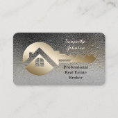 Classy Gold Key & Oxford Real Estate QR Code 名刺 (正面)