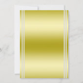 Classy Gold & Silver, Wedding Rings Wedding 招待状 (裏面)