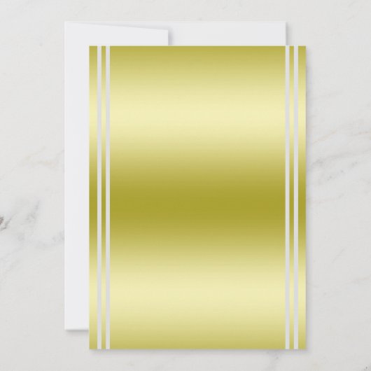 Classy Gold & Silver, Wedding Rings Wedding 招待状 (裏面)