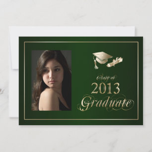 Classy Green and Data 2013大学院フォト招待状 招待状