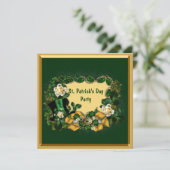 Classy Green & Data St. Patrick's Dayパーティー 招待状 (スタンド正面)