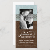 Classy Holidayフォトカード(4x8) シーズンカード (正面/裏面)