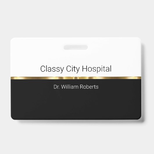 Classy HospitalのスタッフID名 バッジ (正面)