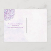 Classy Hydrangeaの結婚写真日付を保存 案内ポストカード (裏面)