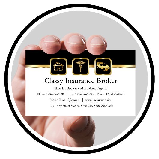 Classy Insurance Broker名刺 名刺