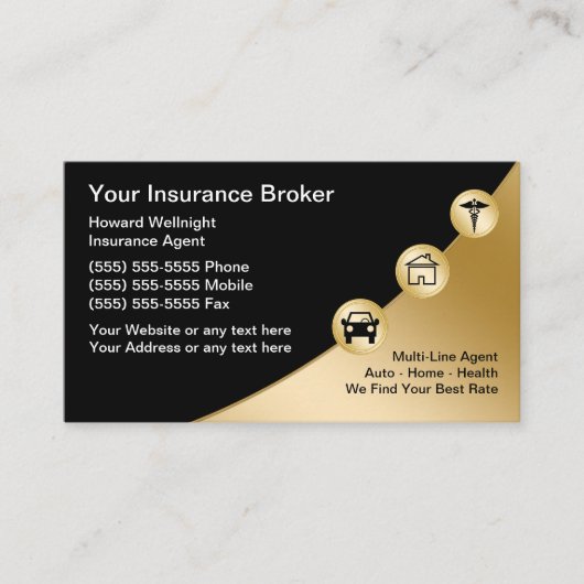 Classy Insurance Broker名刺 名刺 (正面)