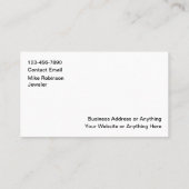 Classy Jewelry Store Business Cards Design 名刺 (裏面)