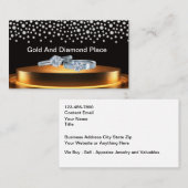 Classy Jewelry Theme Bling Business Cards 名刺 (正面/裏面)