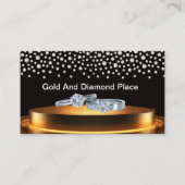 Classy Jewelry Theme Bling Business Cards 名刺 (正面)