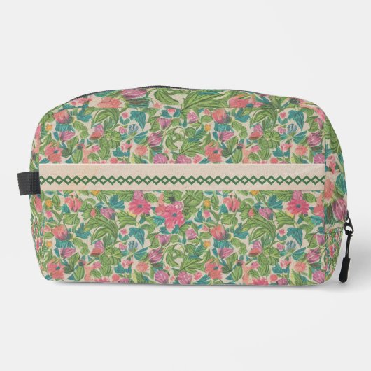 Classy kraft paper artwork Rustic botanical Green ドップキット (正面)