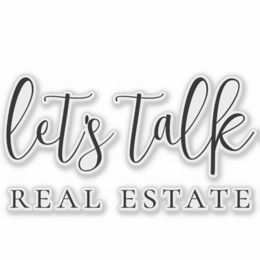 Classy Let's Talk 実在 Estate Promotion シール (正面)