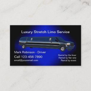 Classy Limo Chaufferドライバー名刺 名刺