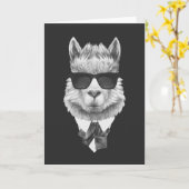 Classy Llama カード (黄色い花)