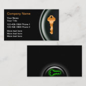 Classy Locksmithユニーク名刺 名刺 (正面/裏面)