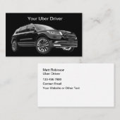 Classy Luxury Uber Driver Business Cards 名刺 (正面/裏面)
