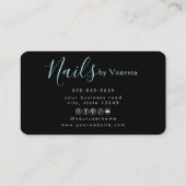 Classy Manicurist Professional Nail Technician 名刺 (裏面)