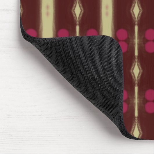 Classy Maroon and Beige Mouse pad マウスパッド (コーナー)