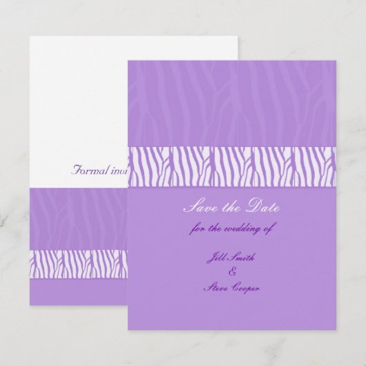 Classy Mauve日付の保存 セーブザデート (正面/裏面)