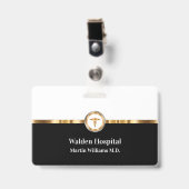 Classy Medical Facility StaffメンバーIDバッジ バッジ (正面 (クリップ付))