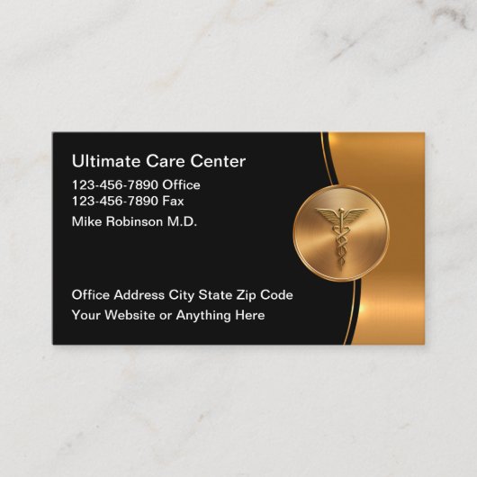 Classy Medical Office 気に Doctor Business Card 名刺 (正面)