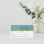 Classy Medical Office Appointment Cards Design 予約カード (スタンド正面)