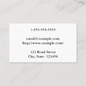 Classy & Minimal Plastic Surgeon Business Card 名刺 (裏面)
