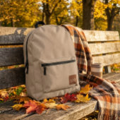 Classy Minimalist Sand Custom Backpack - Simple  プリントバックパック