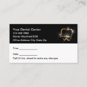 Classy Modern Dentist Office Appointment Cards 予約カード (正面)