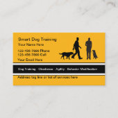 Classy Modern Dog Trainer Business Cards 名刺 (正面)