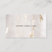 Classy Modern Gold Foil Social Media Icons 名刺 (正面)