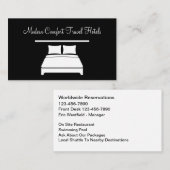 Classy Modern Hotel Travel Business Cards 名刺 (正面/裏面)