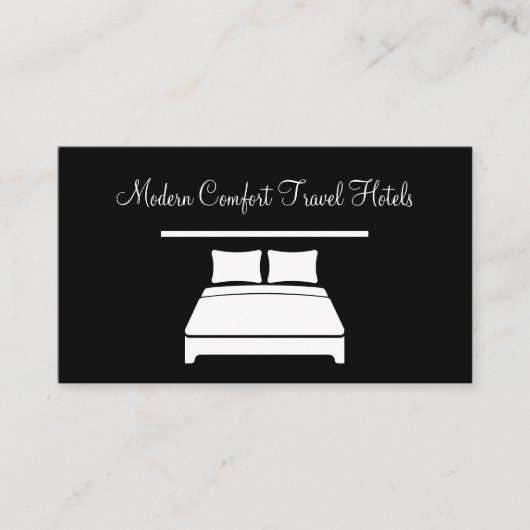 Classy Modern Hotel Travel Business Cards 名刺 (正面)