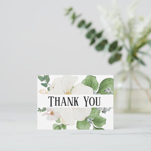 Classy modern minimalist Floral Enclosure Card エンクロージャーカード (スタンド正面)