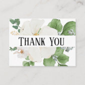Classy modern minimalist Floral Enclosure Card エンクロージャーカード (正面)