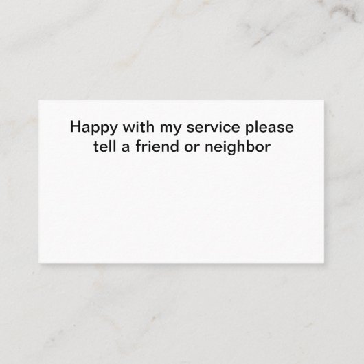 Classy Modern Simple Uber Driver Taxi 名刺 (裏面)