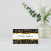 Classy Monogram Business Cards 名刺 (スタンド正面)