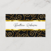 Classy Monogram Business Cards 名刺 (正面)